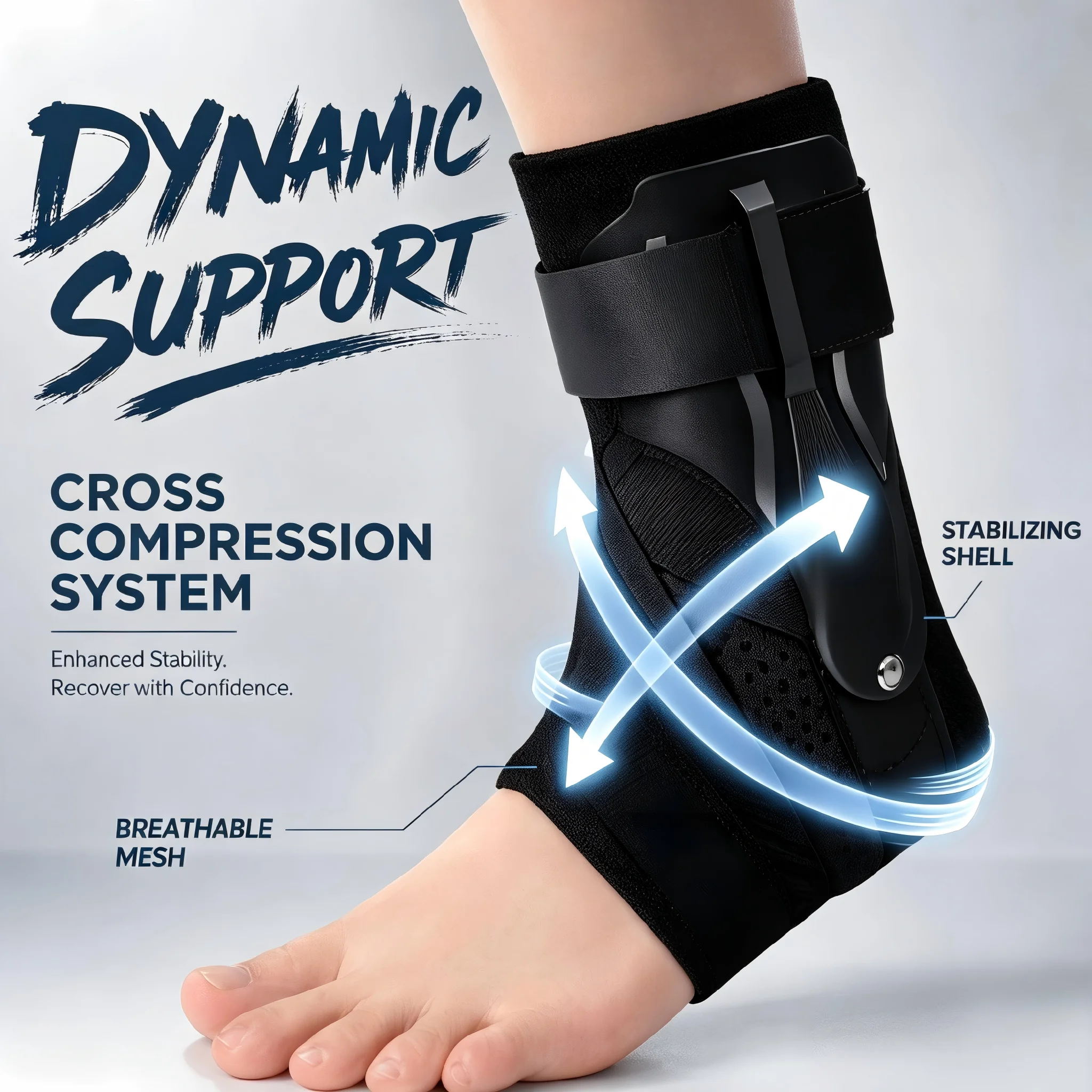 Ankle Mobility Band - 1/2 Piezas Soporte de Tobillo para