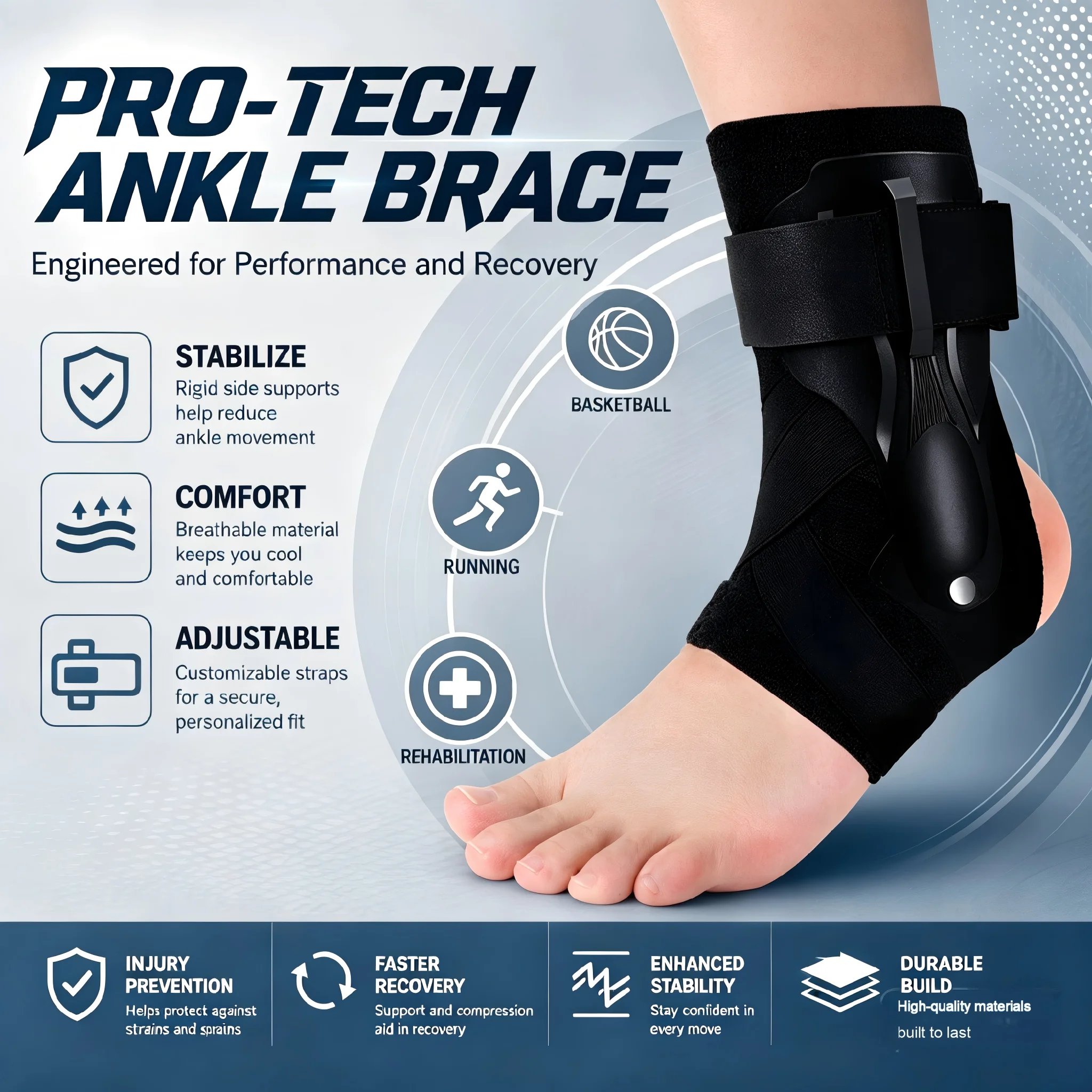 1/2 Piezas Soporte de Tobillo  - Ankle Mobility Band reseña y precio