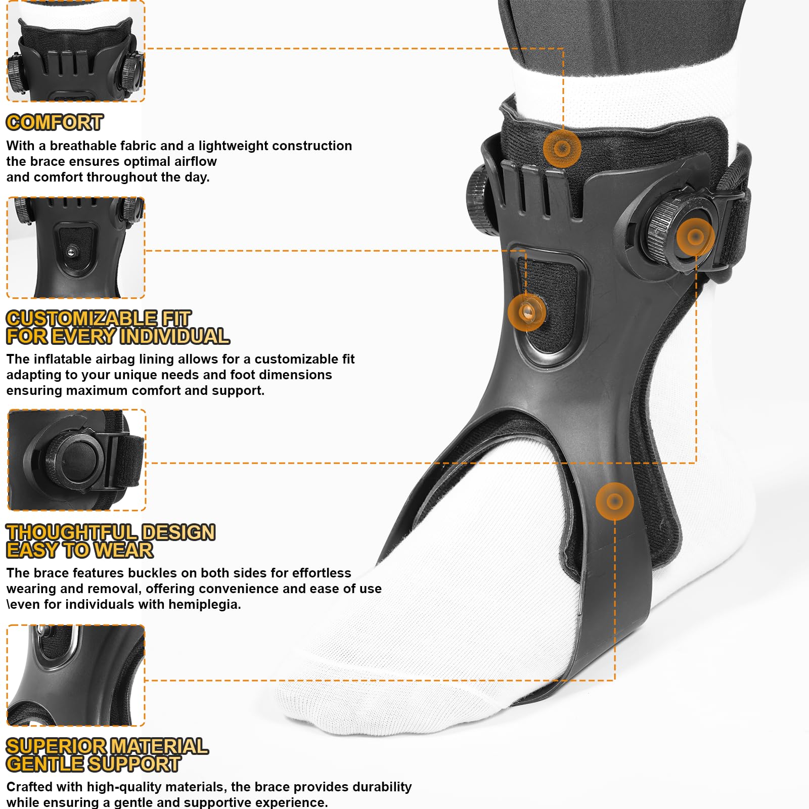 Ortesis para pie caído AFO, so - Ankle Mobility Band reseña y precio